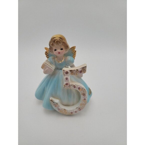 Josef Original 5th Birthday Angel Figurine Vintage w Original Tags And Sticker - Picture 7 of 16